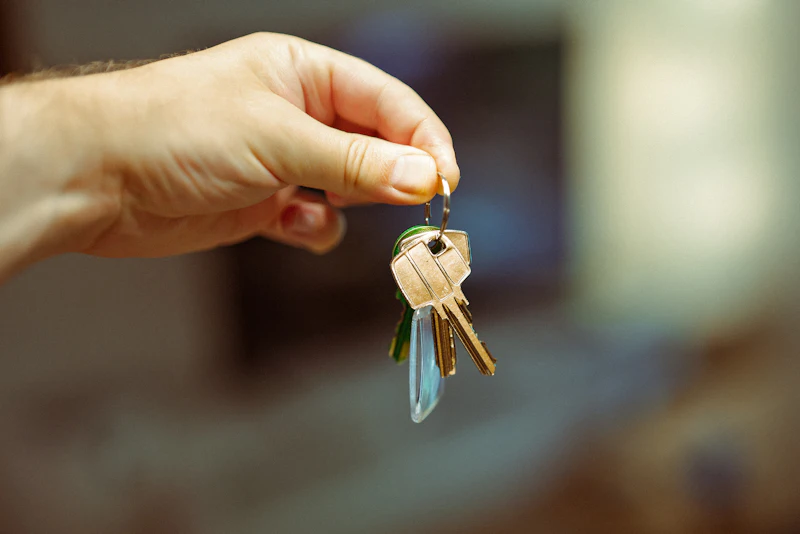 Set of property keys held above a signed tenancy document